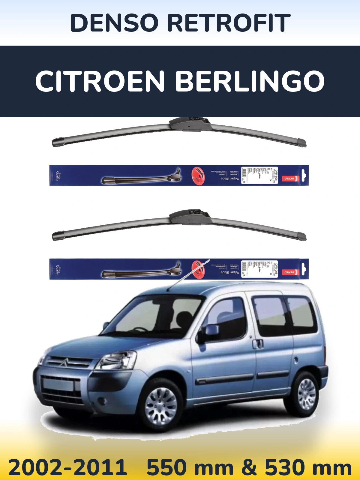 Torkarblad Denso Retrofit för Citroen Berlingo