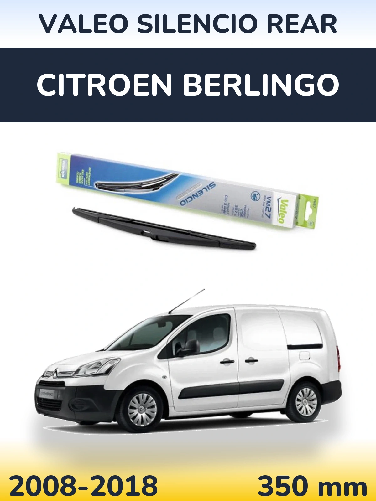 Torkarblad Valeo Silencio Rear för Citroen Berlingo