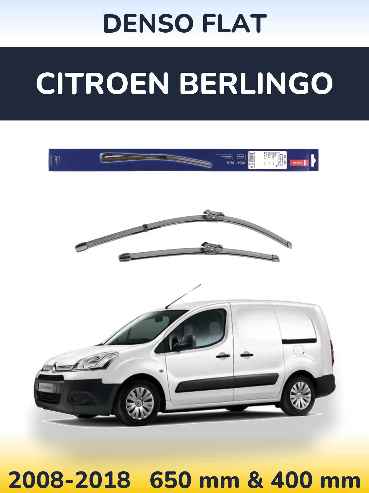 Torkarblad Denso Flat för Citroen Berlingo