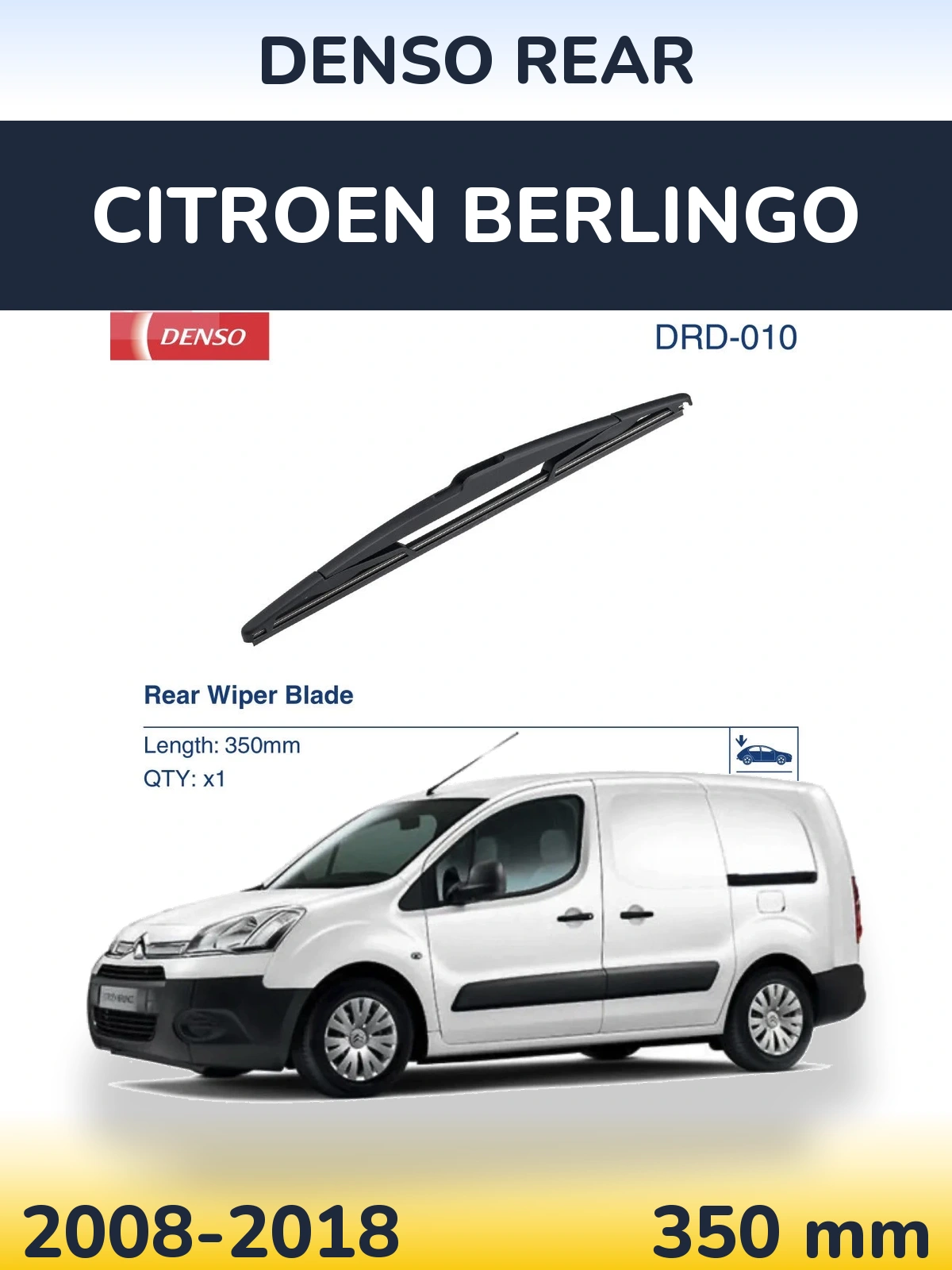 Torkarblad Denso Rear för Citroen Berlingo