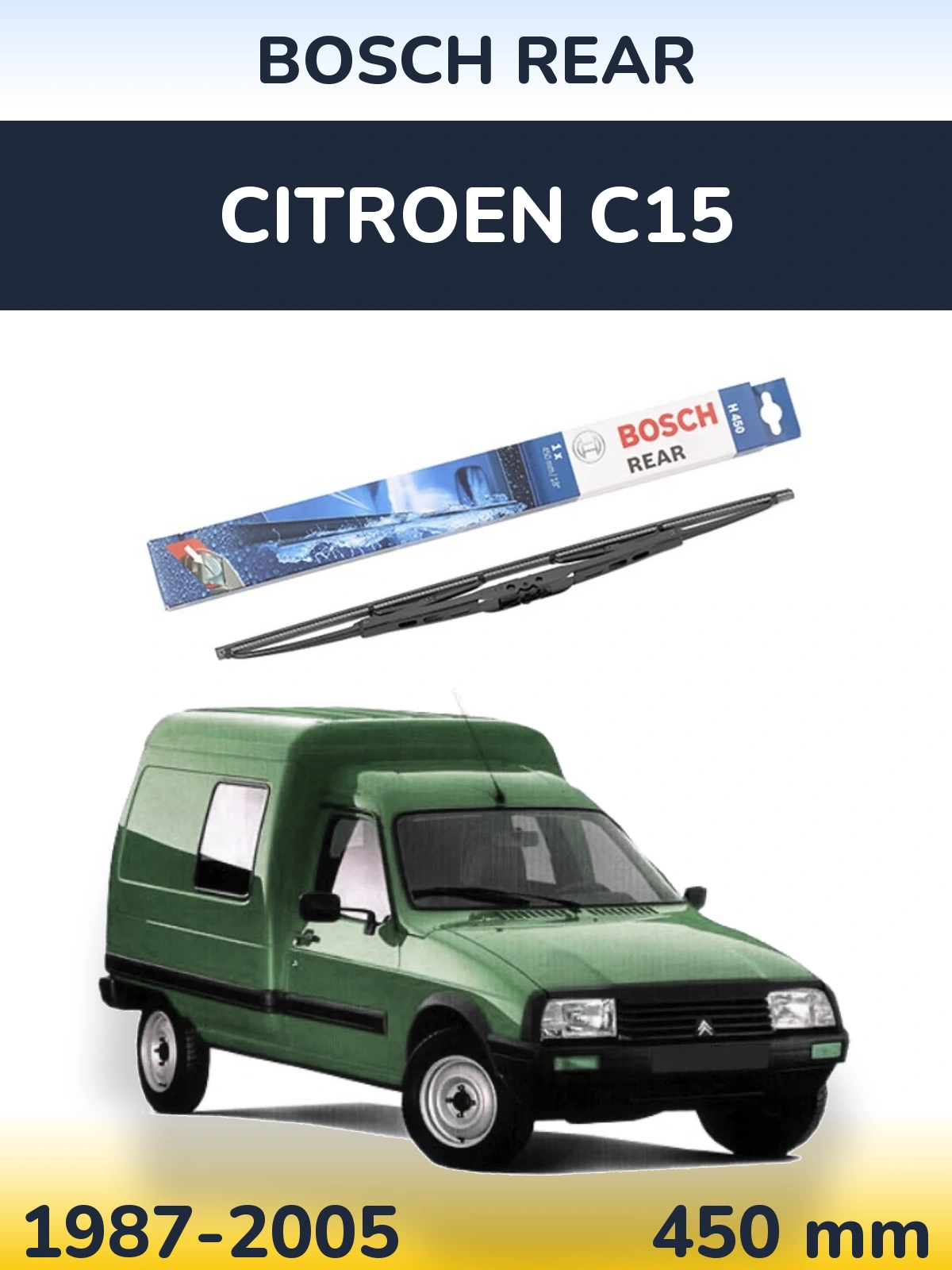 Torkarblad BOSCH Rear för Citroen C15