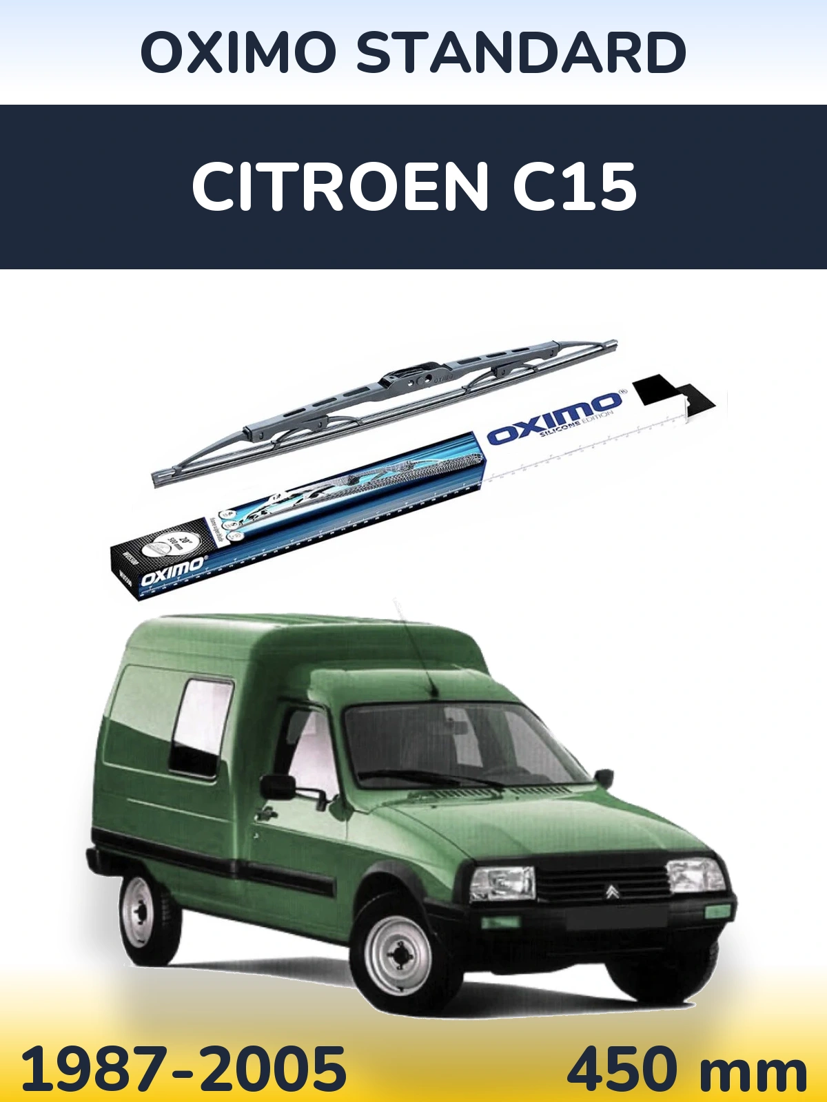 Torkarblad Oximo Standard för Citroen C15