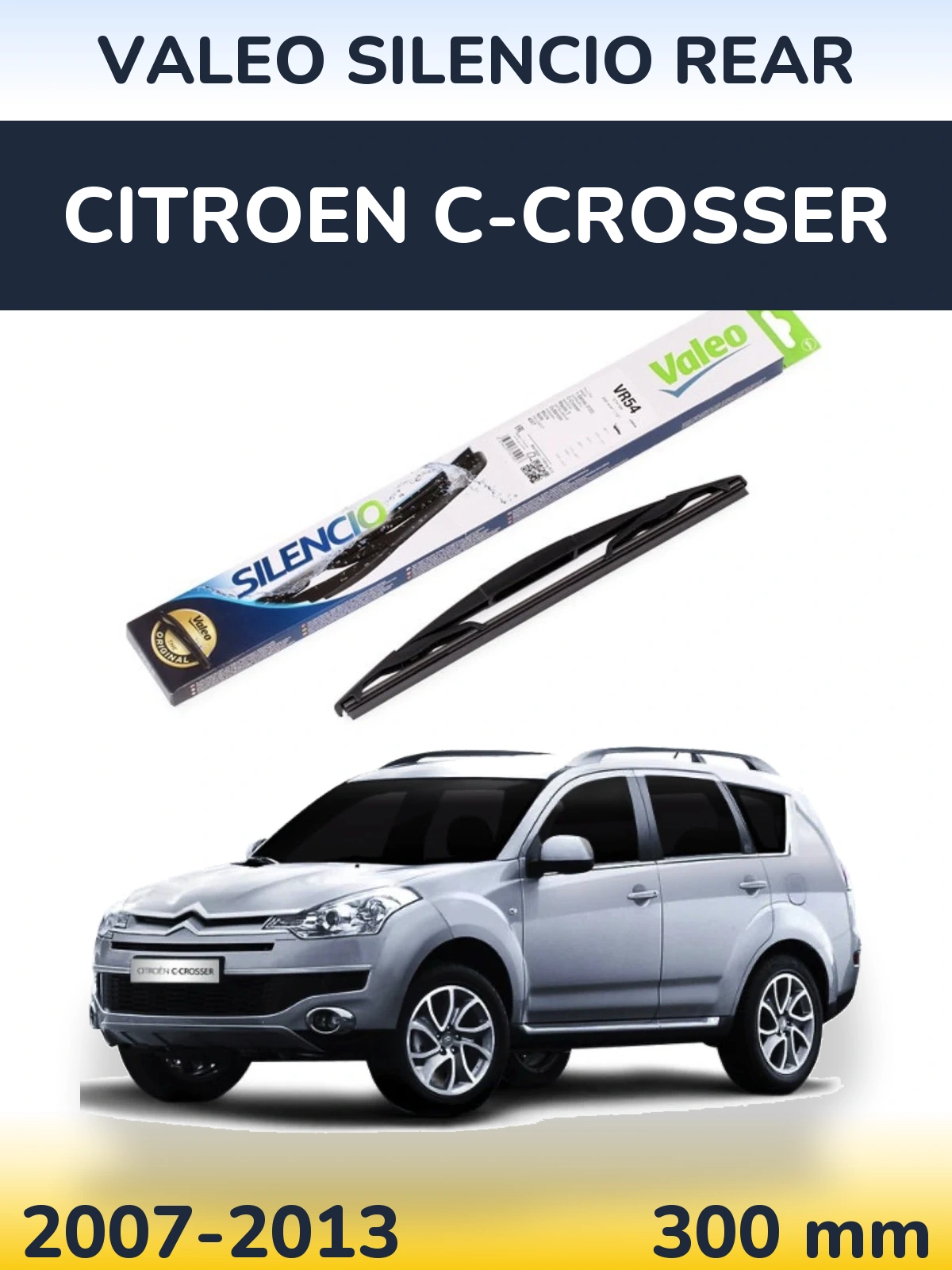 Torkarblad Valeo Silencio Rear för Citroen C-Crosser