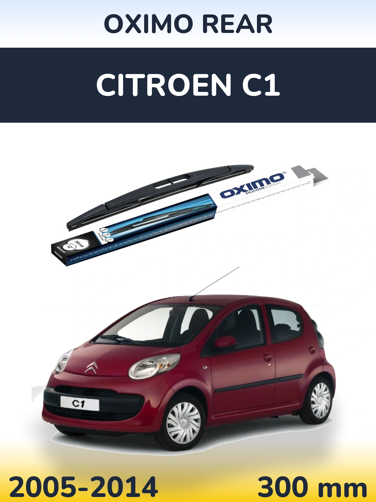 Torkarblad Oximo Rear för Citroen C1