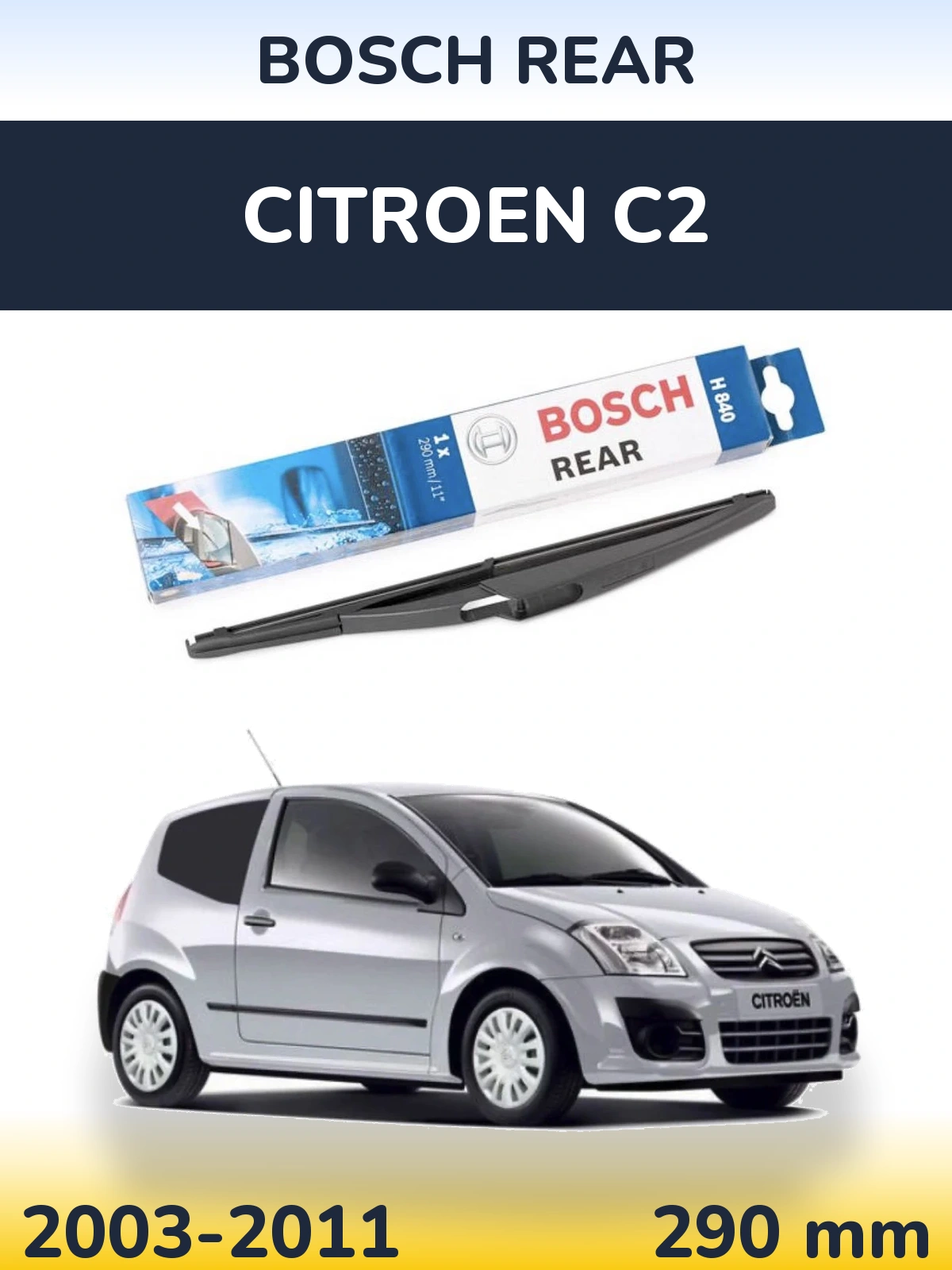 Torkarblad BOSCH Rear för Citroen C2