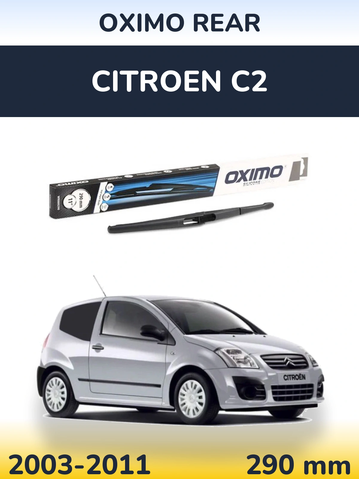 Torkarblad Oximo Rear för Citroen C2