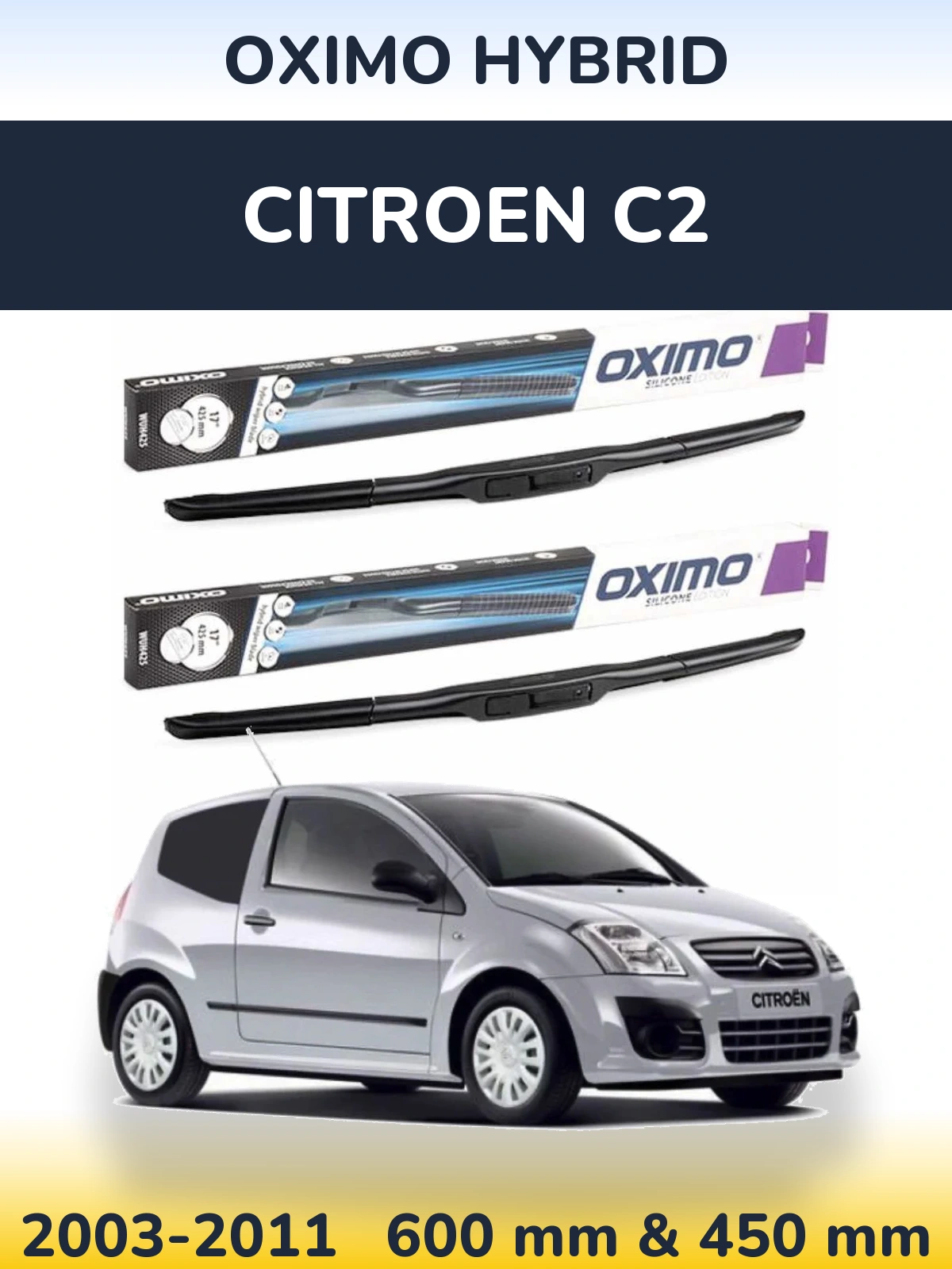 Torkarblad Oximo Hybrid för Citroen C2