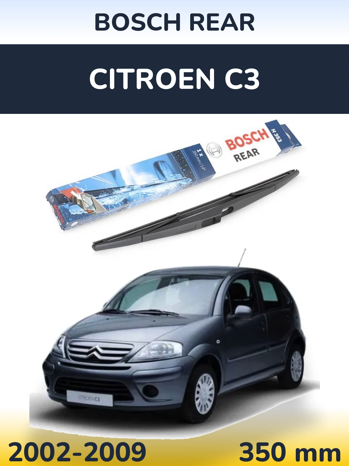 Torkarblad BOSCH Rear för Citroen C3