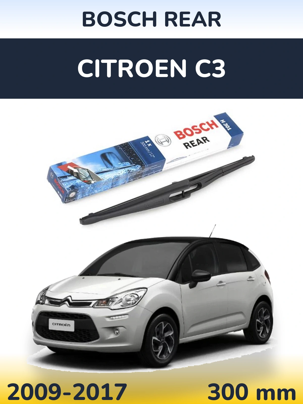 Torkarblad BOSCH Rear för Citroen C3