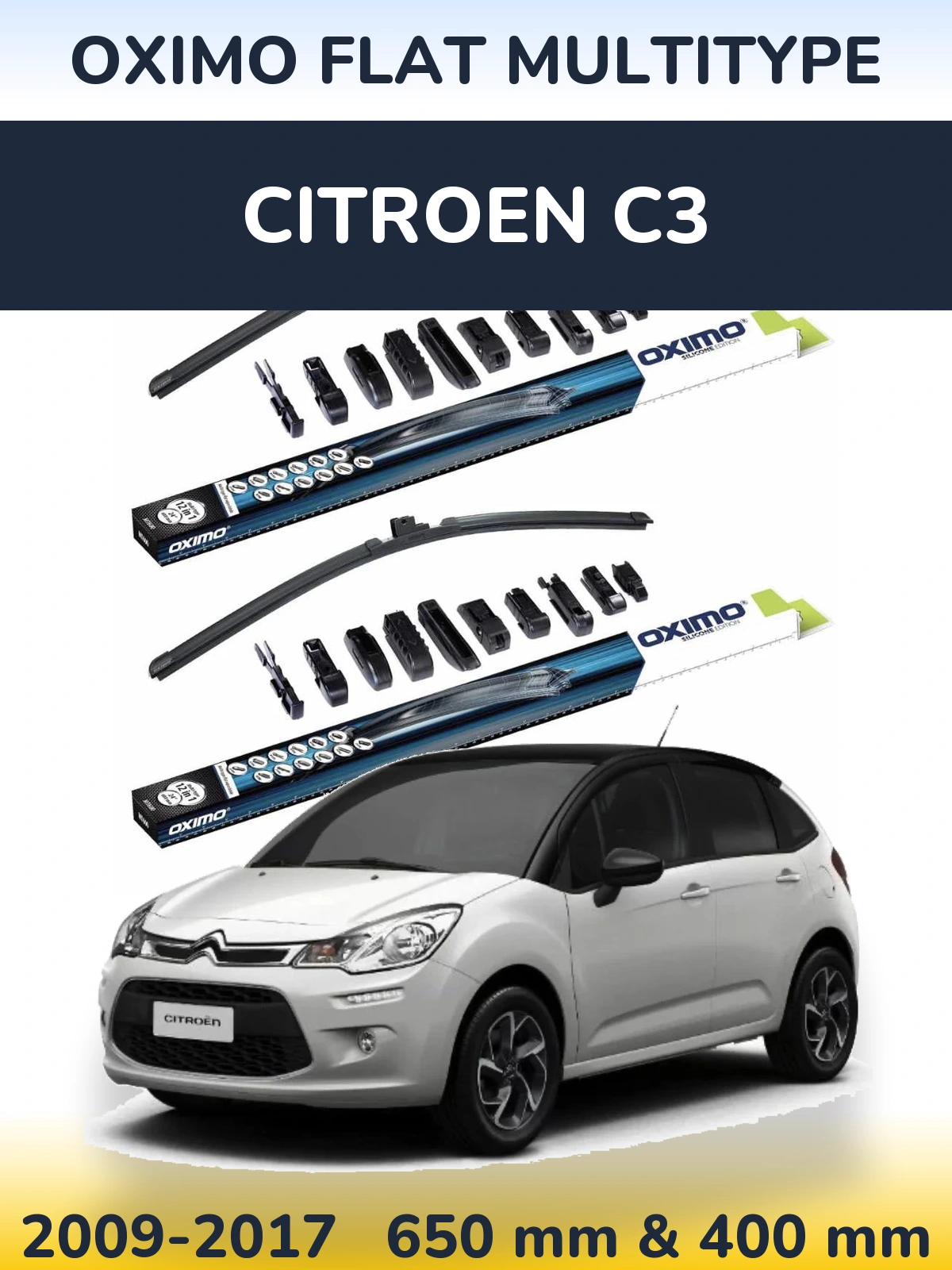 Torkarblad Oximo Flat MultiType för Citroen C3