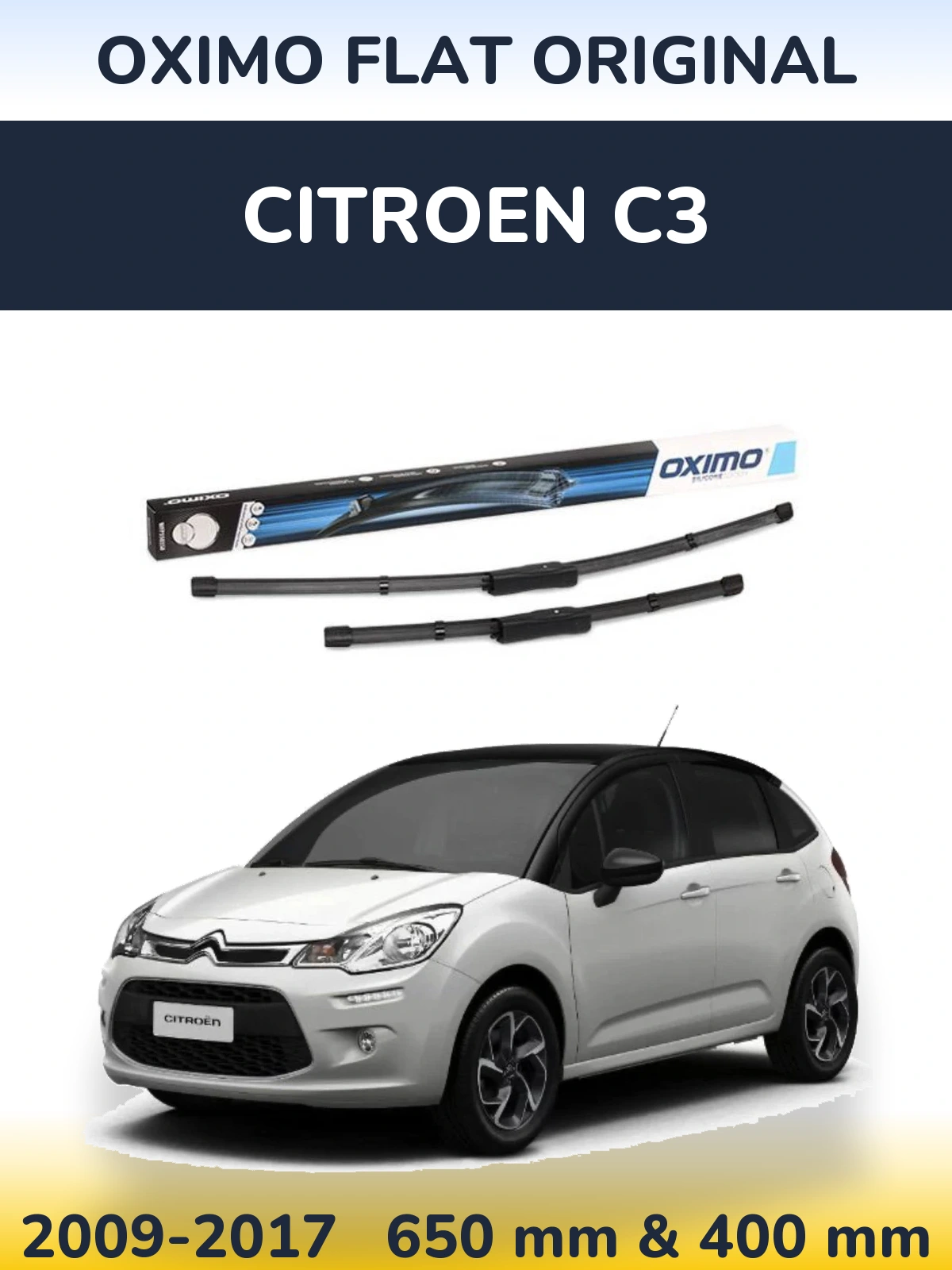 Torkarblad Oximo Flat Original för Citroen C3