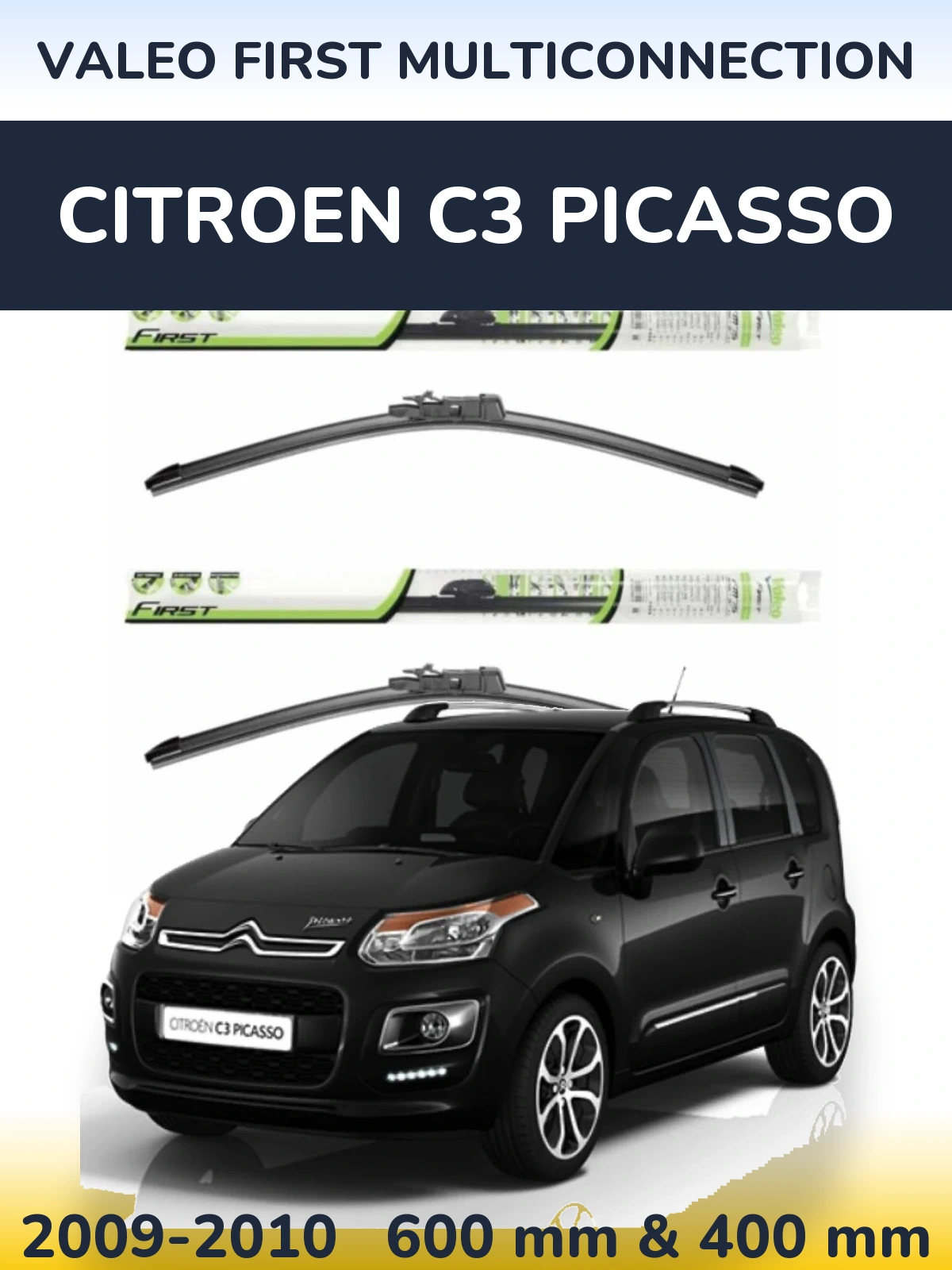 Torkarblad Valeo First MultiConnection för Citroen C3 Picasso