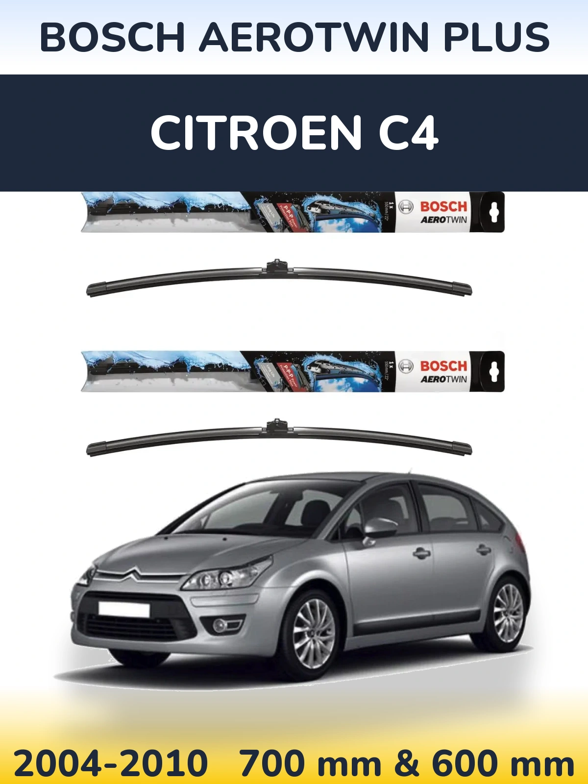 Torkarblad BOSCH AeroTwin Plus för Citroen C4