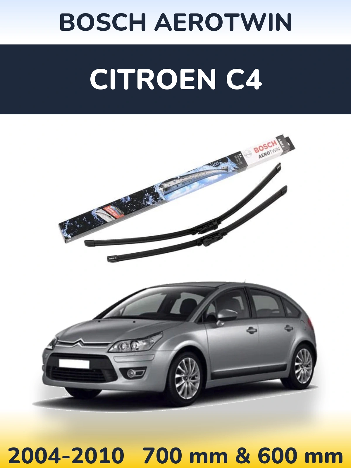 Torkarblad BOSCH AeroTwin för Citroen C4