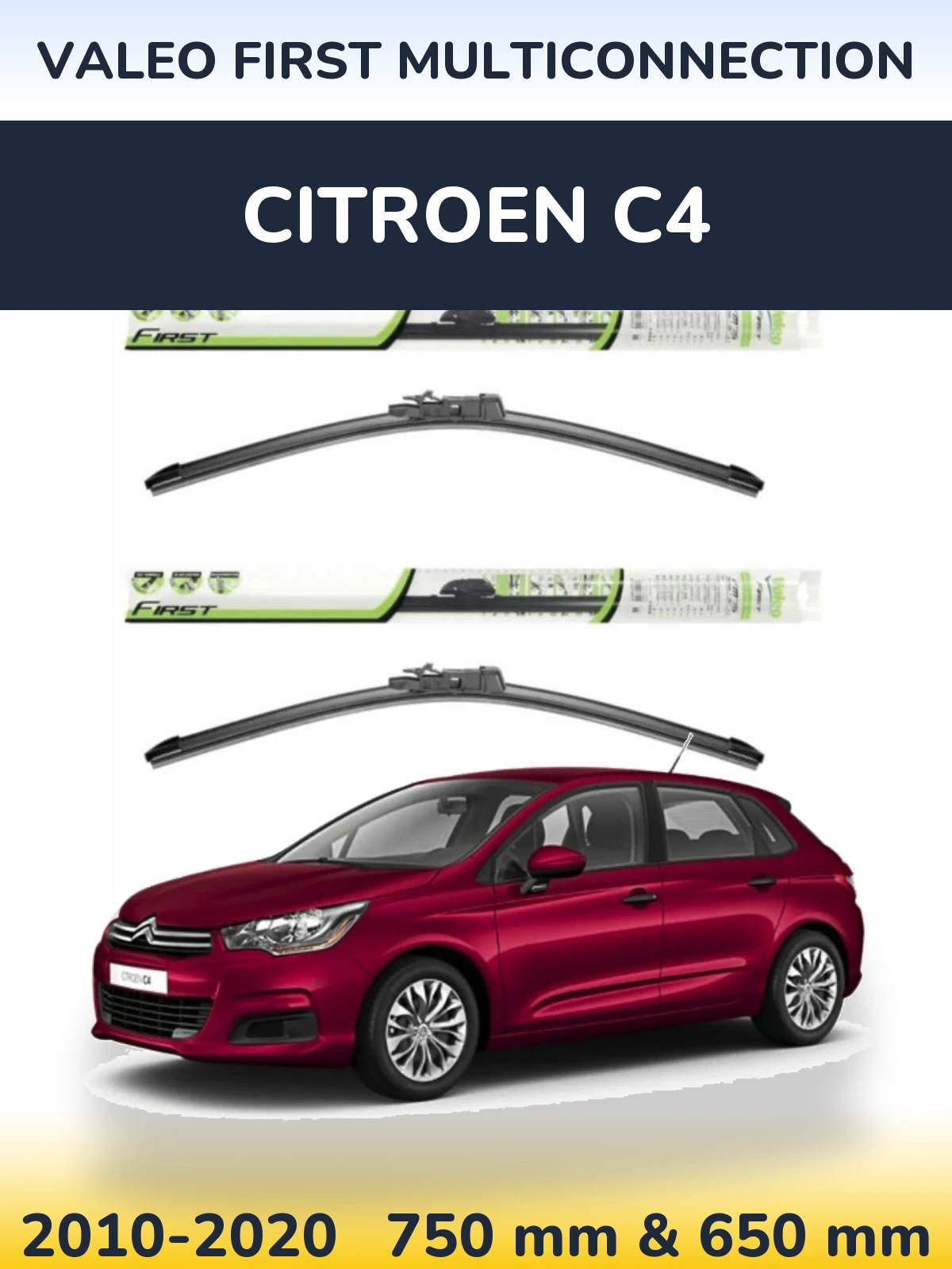 Torkarblad Valeo First MultiConnection för Citroen C4
