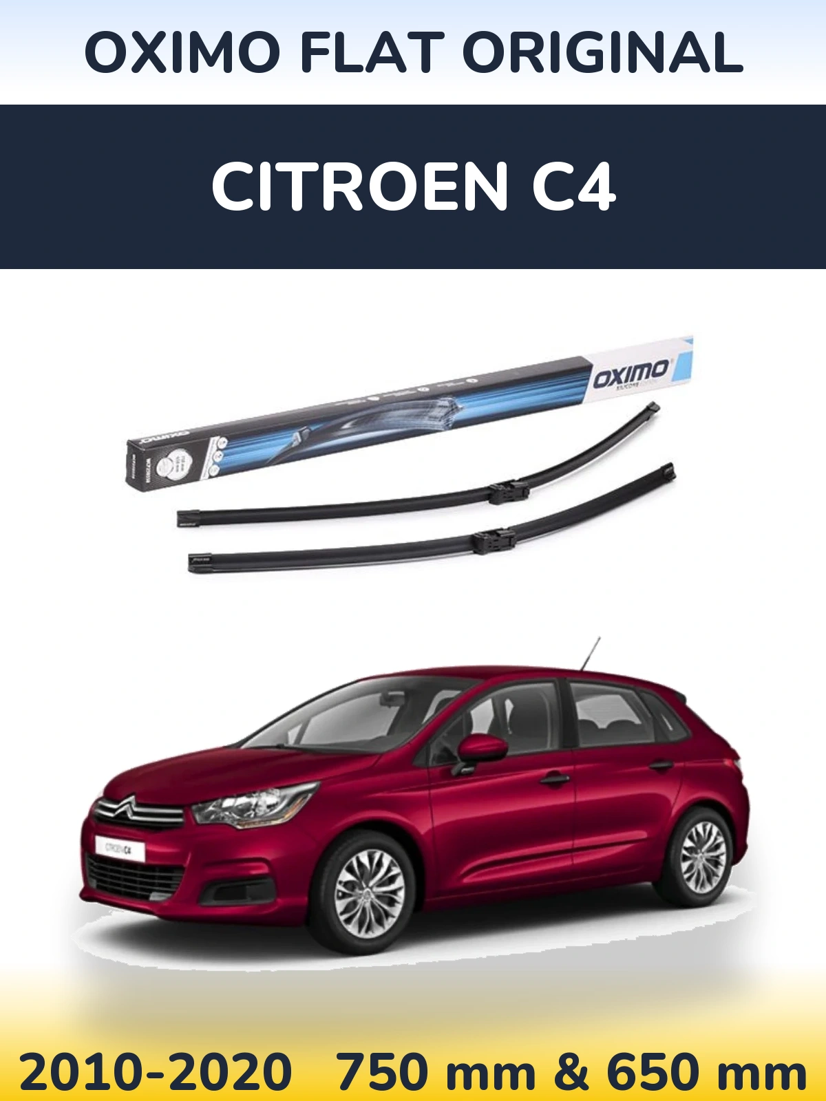 Torkarblad Oximo Flat Original för Citroen C4