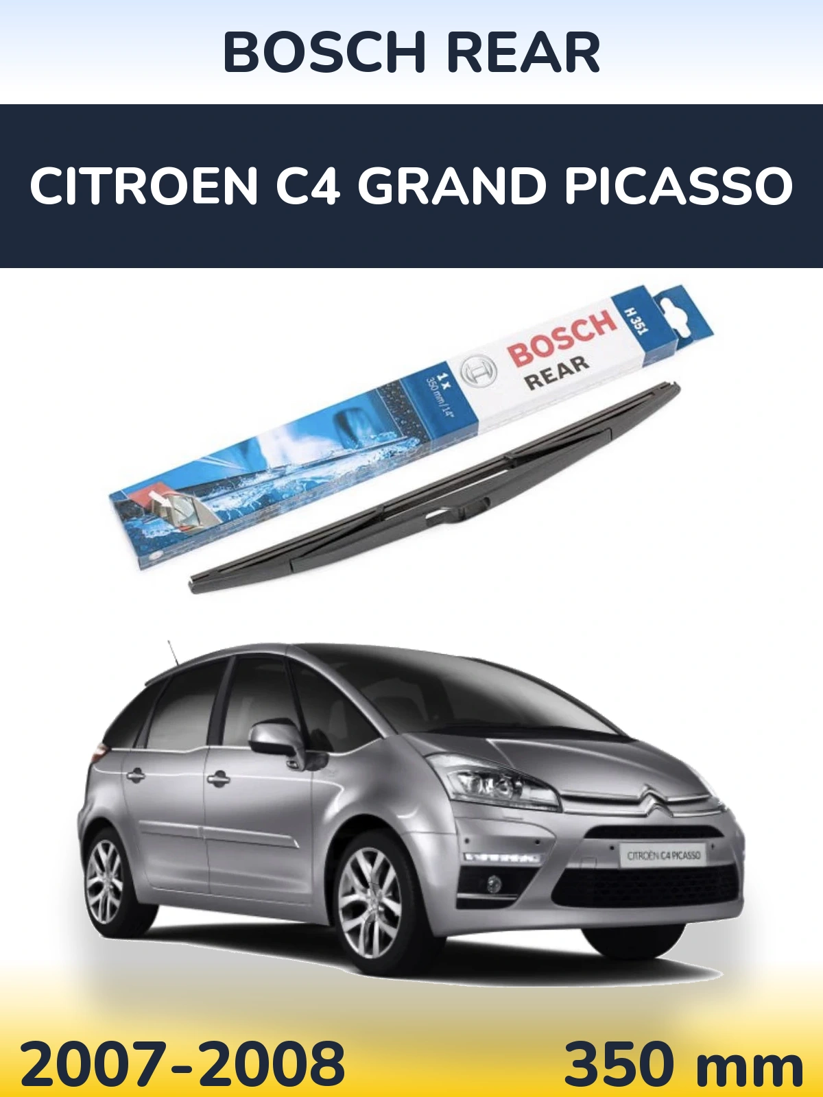 Torkarblad BOSCH Rear för Citroen C4 Grand Picasso