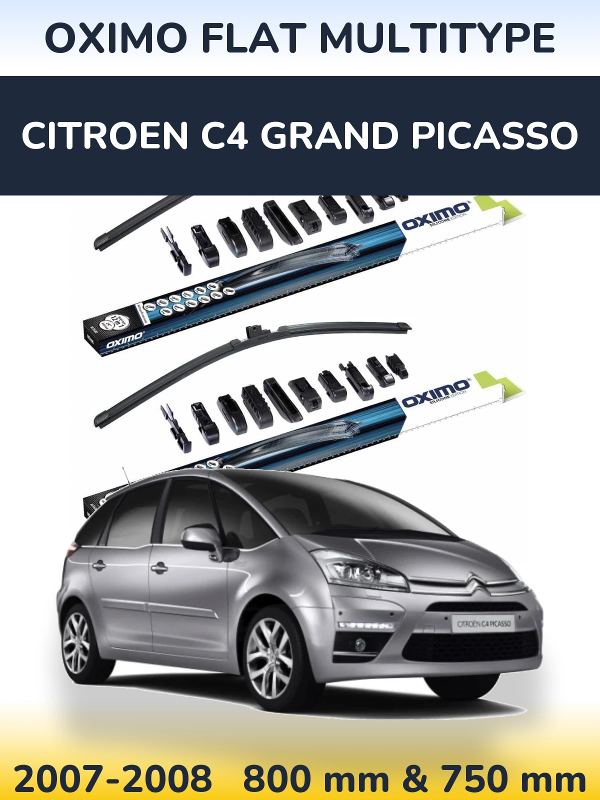 Torkarblad Oximo Flat MultiType för Citroen C4 Grand Picasso