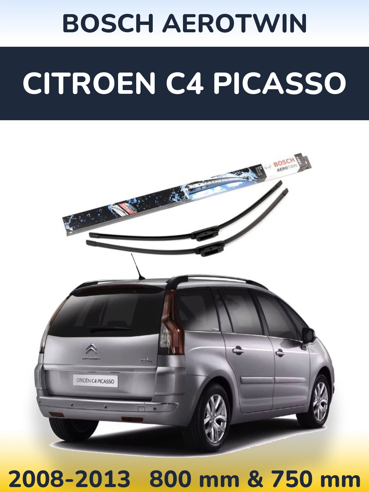 Torkarblad BOSCH AeroTwin för Citroen C4 Picasso