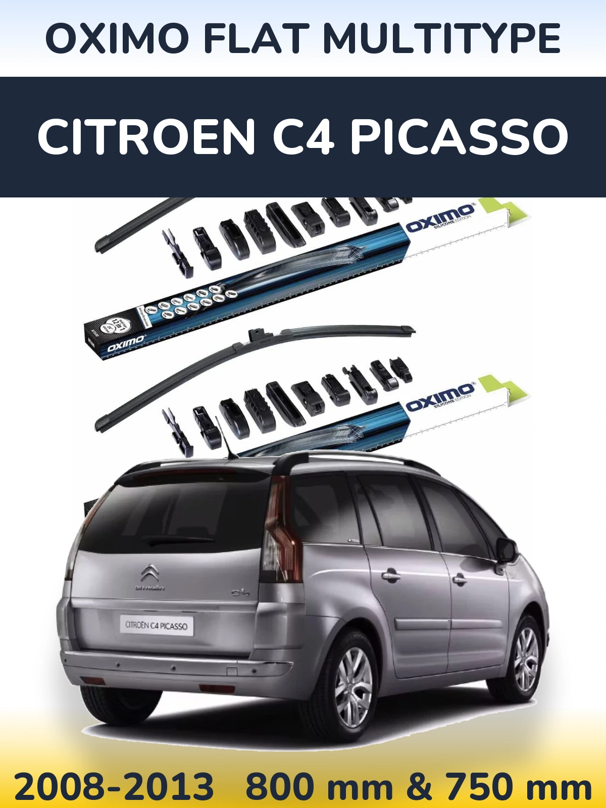 Torkarblad Oximo Flat MultiType för Citroen C4 Picasso