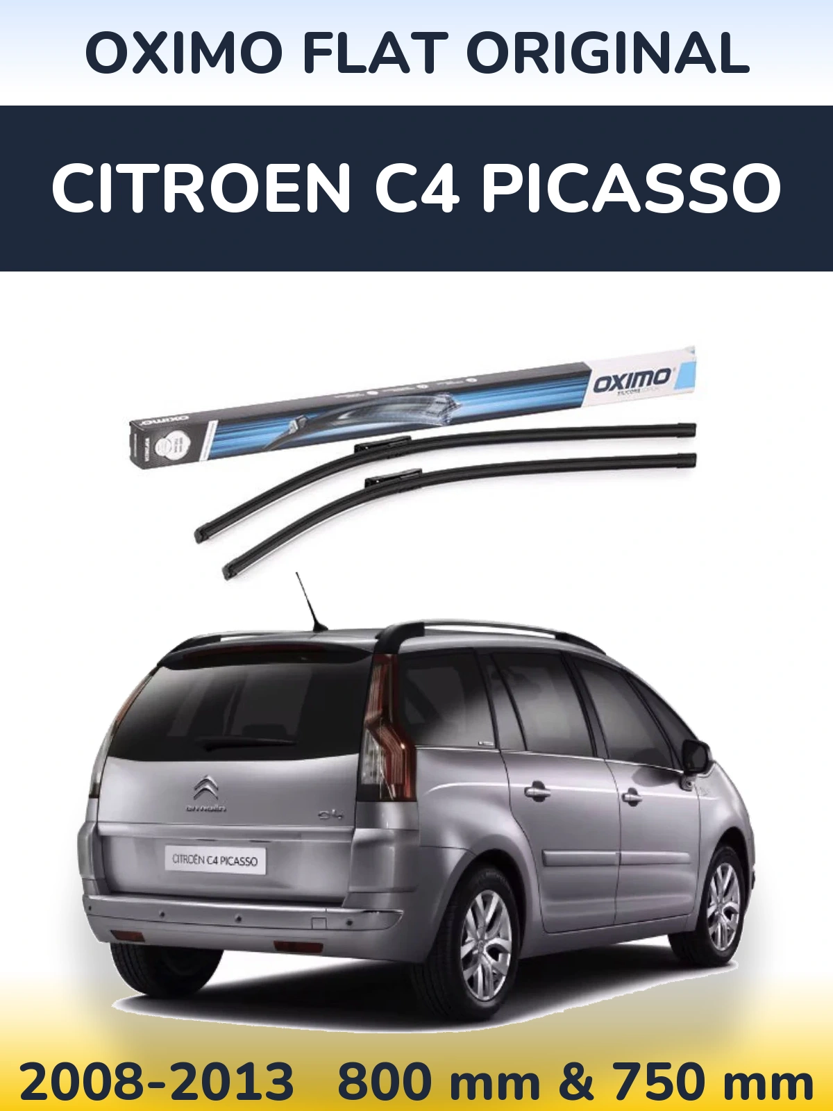 Torkarblad Oximo Flat Original för Citroen C4 Picasso