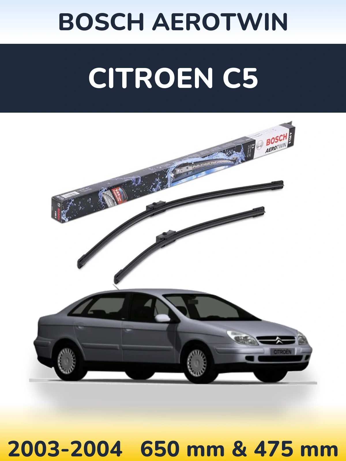 Torkarblad BOSCH AeroTwin för Citroen C5