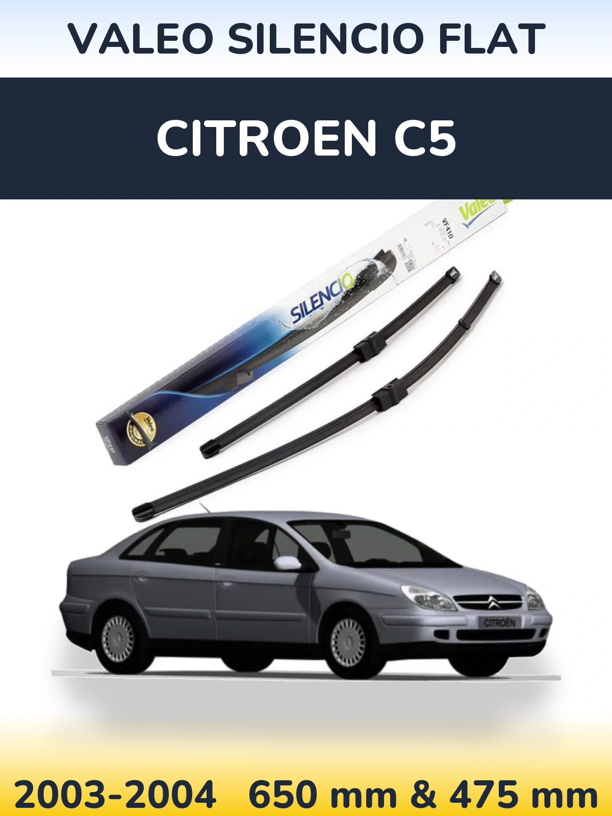 Torkarblad Valeo Silencio Flat för Citroen C5
