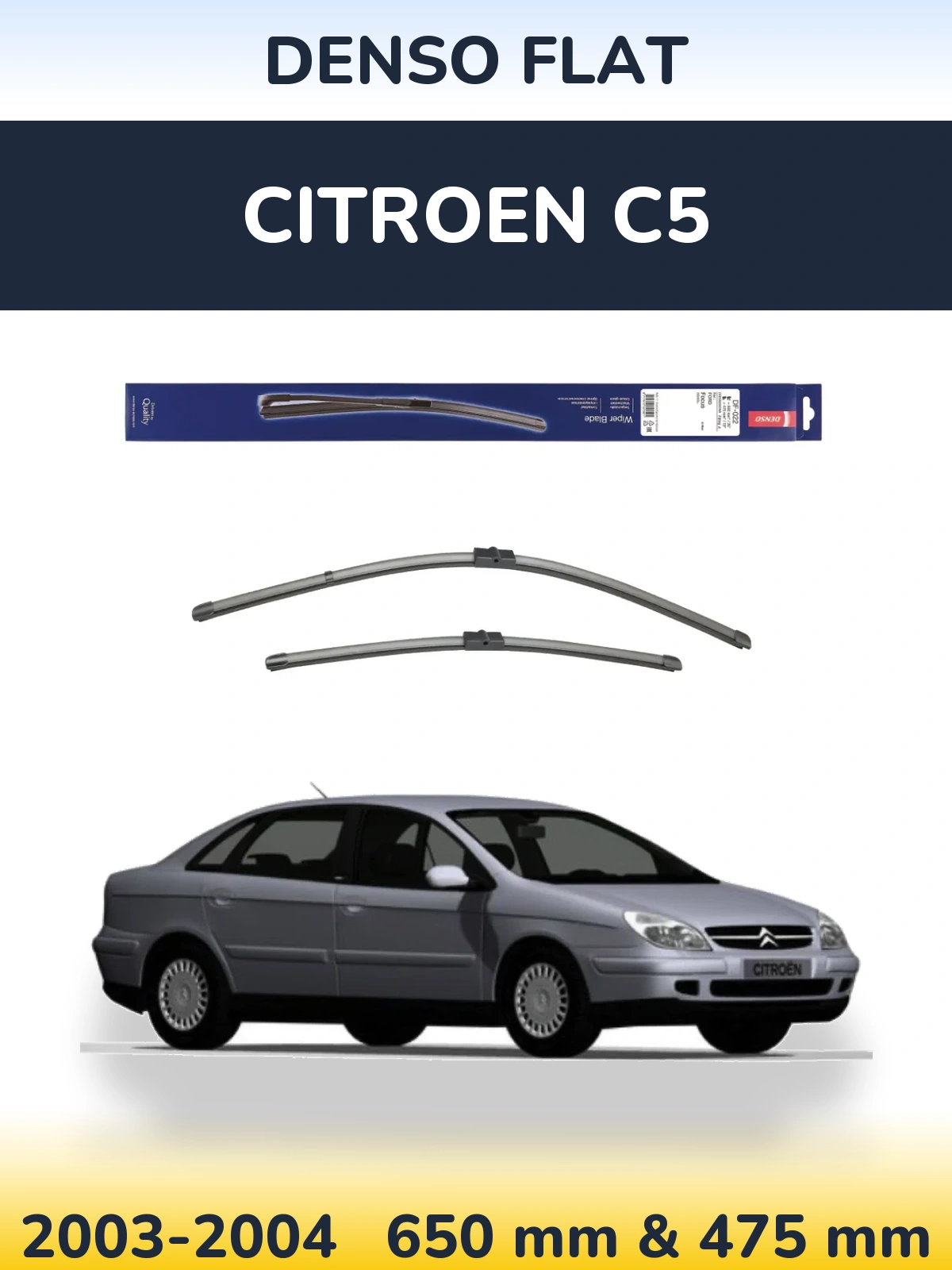 Torkarblad Denso Flat för Citroen C5