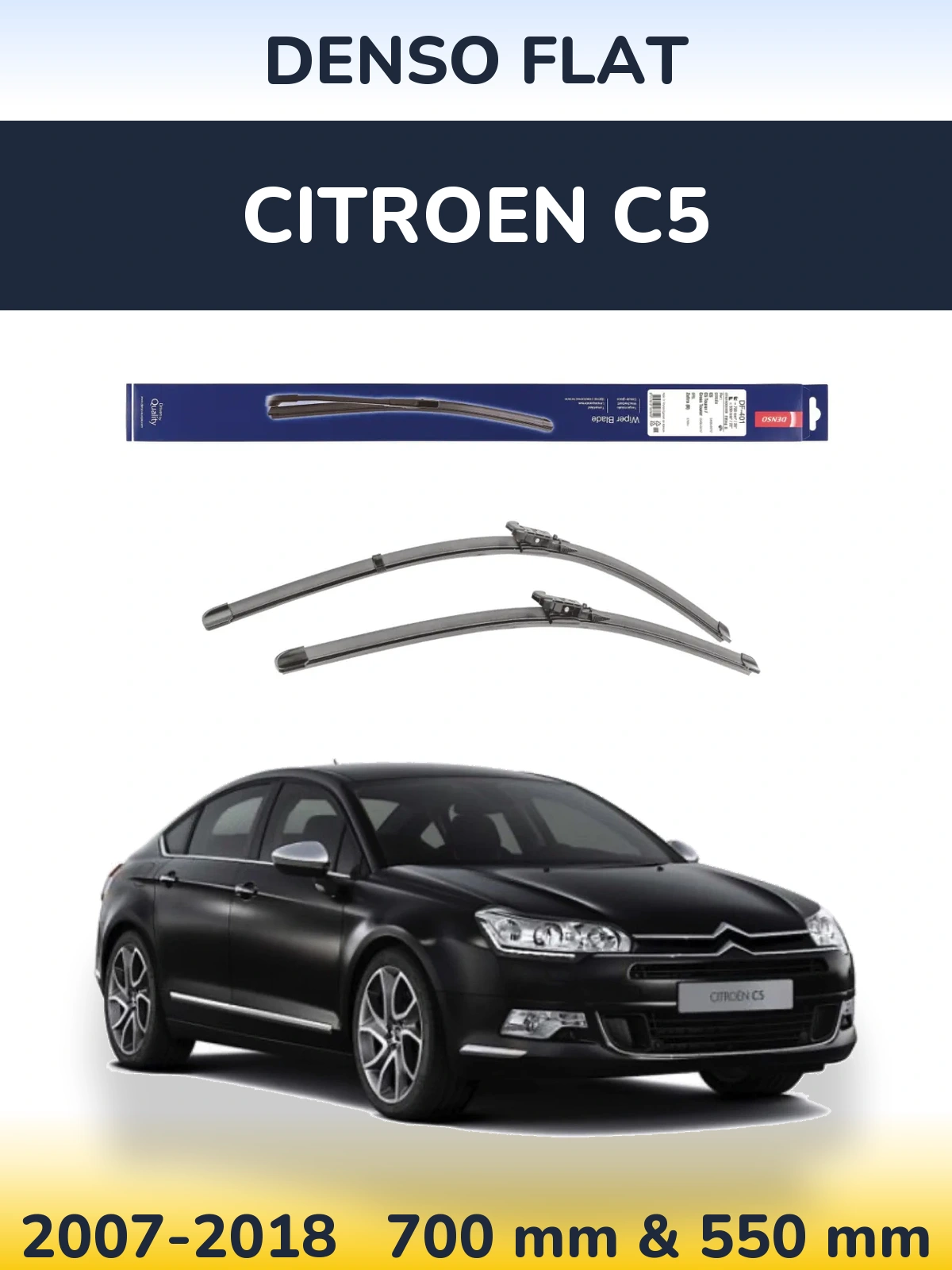 Torkarblad Denso Flat för Citroen C5