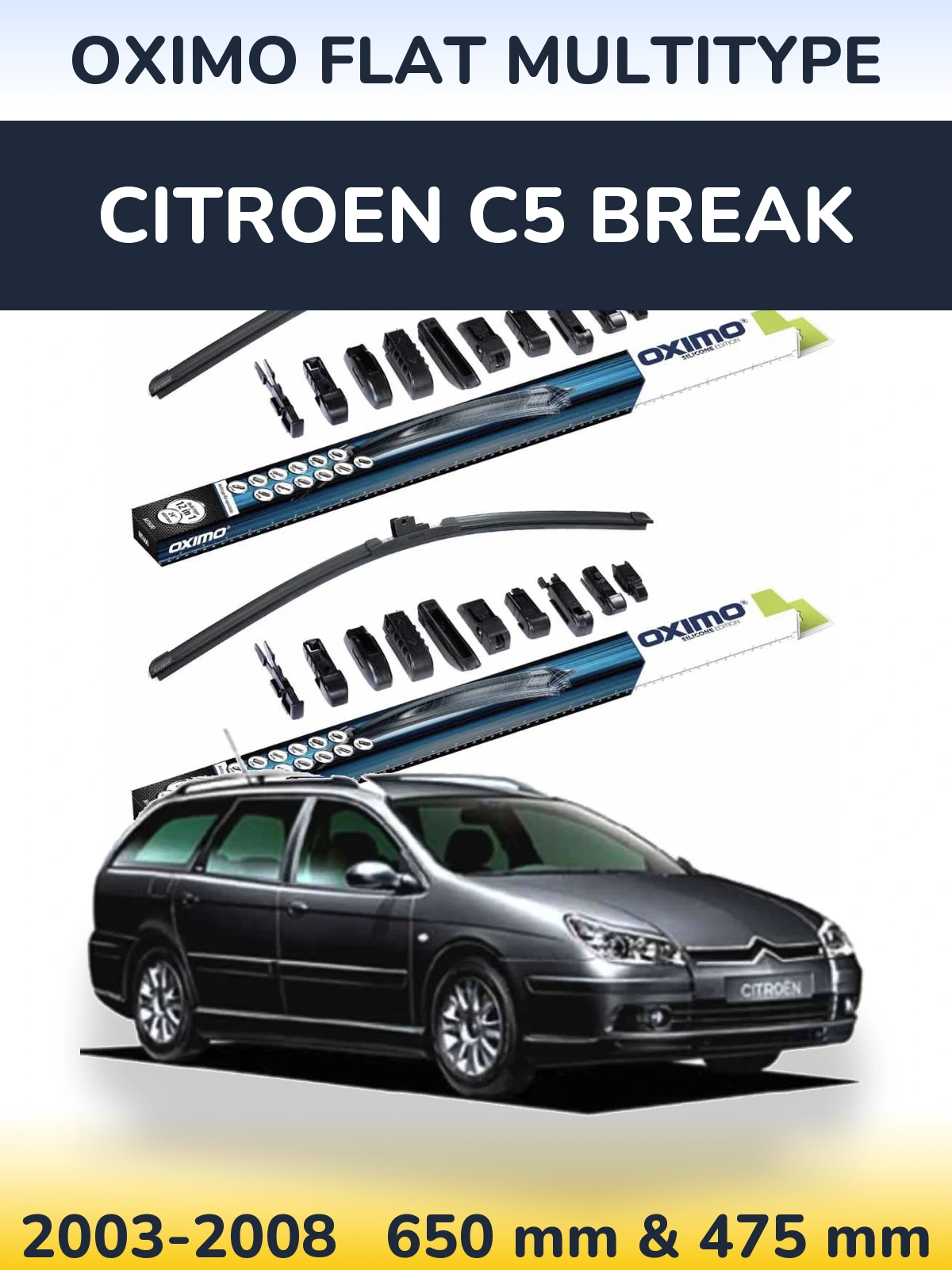 Torkarblad Oximo Flat MultiType för Citroen C5 Break