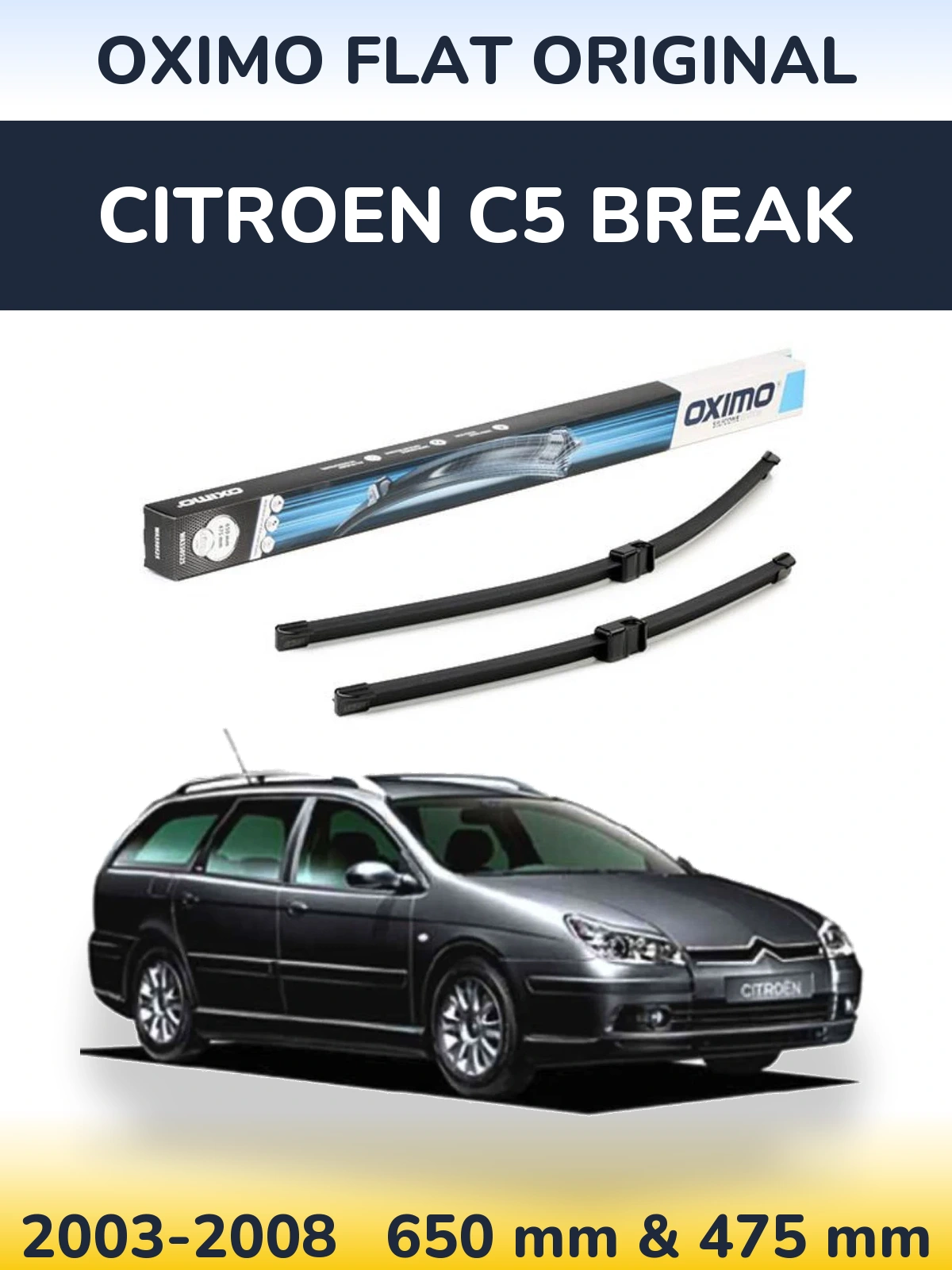 Torkarblad Oximo Flat Original för Citroen C5 Break