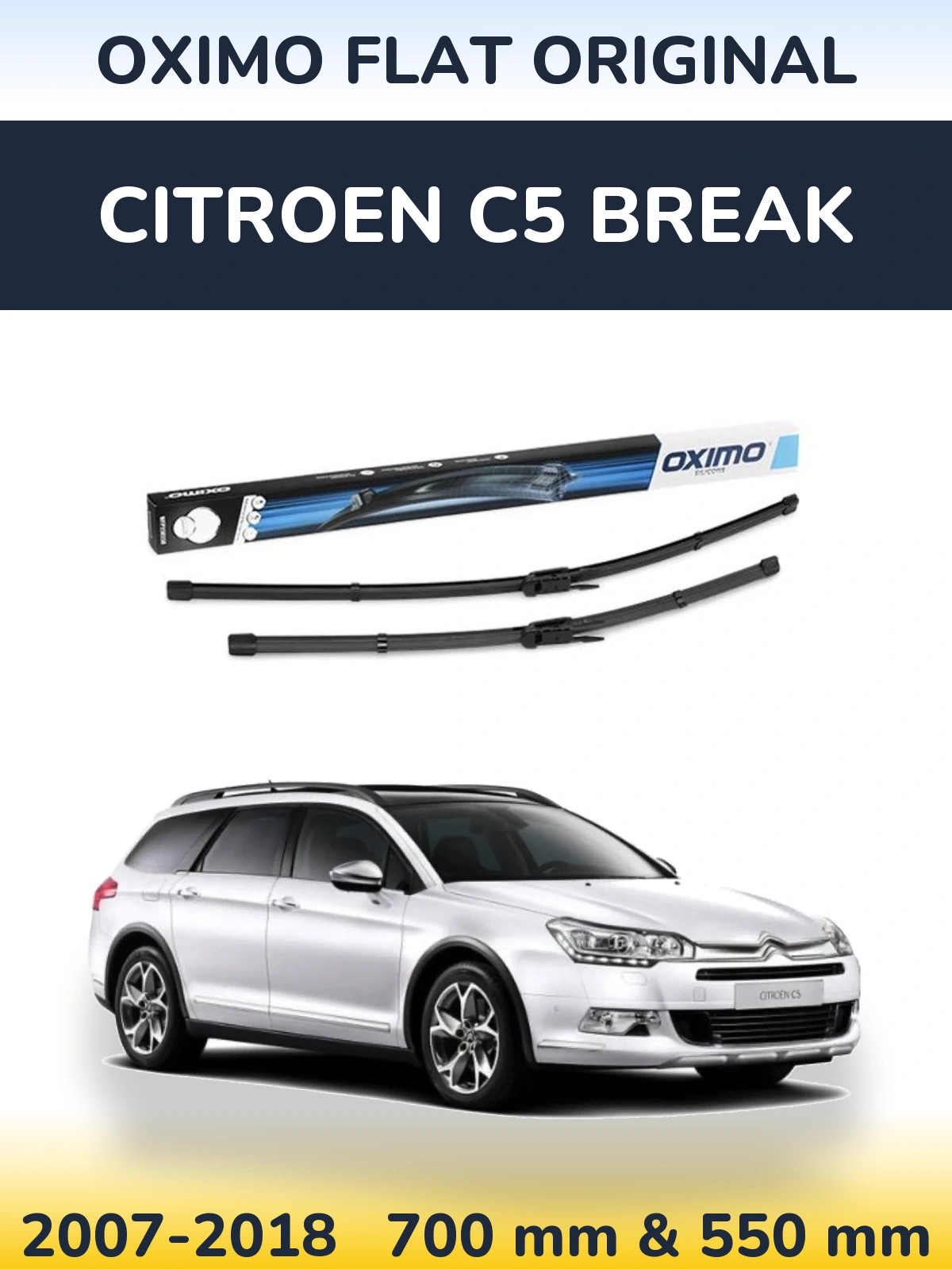 Torkarblad Oximo Flat Original för Citroen C5 Break