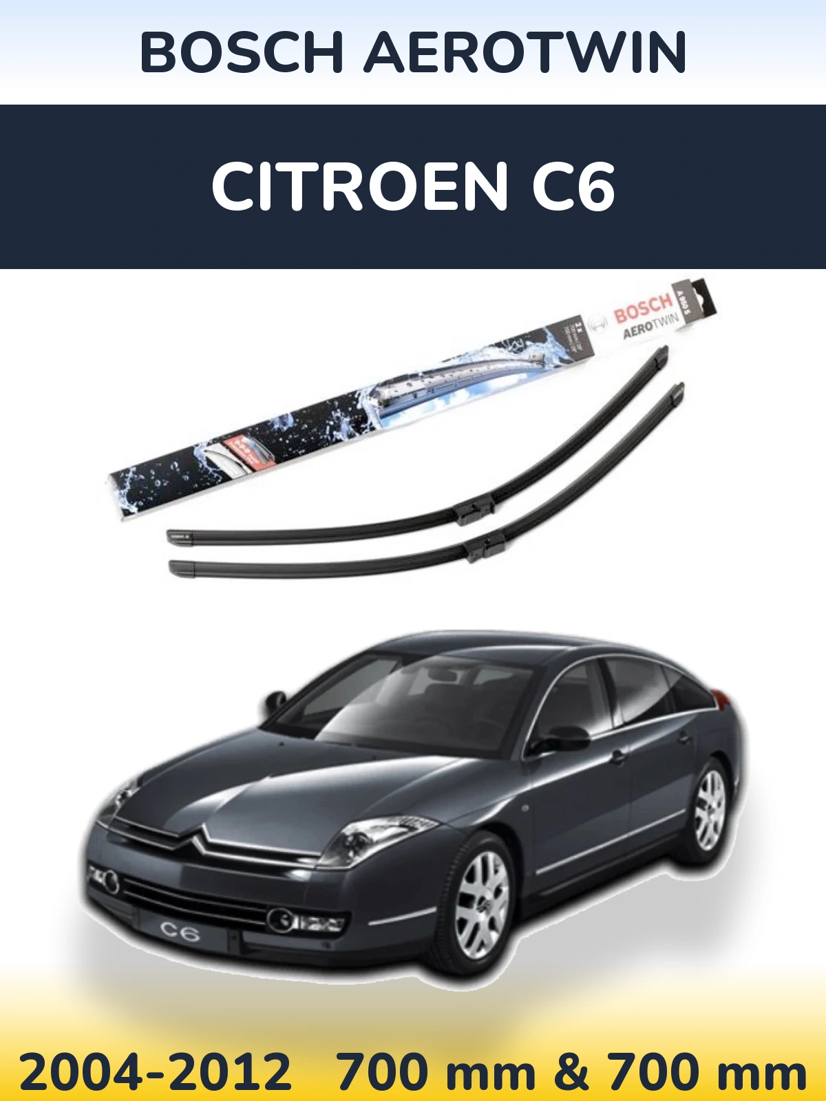 Torkarblad BOSCH AeroTwin för Citroen C6