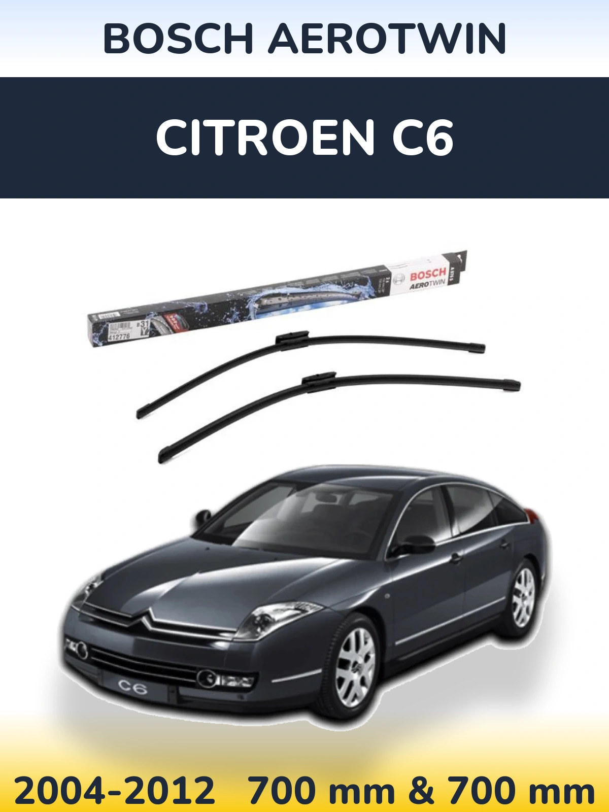 Torkarblad BOSCH AeroTwin för Citroen C6