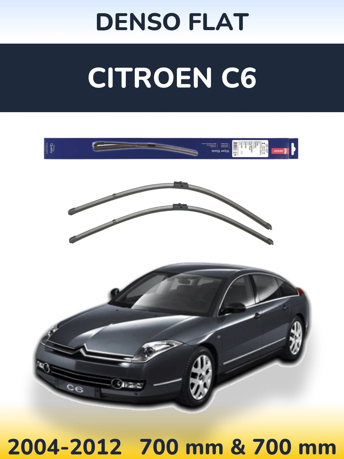 Torkarblad Denso Flat för Citroen C6