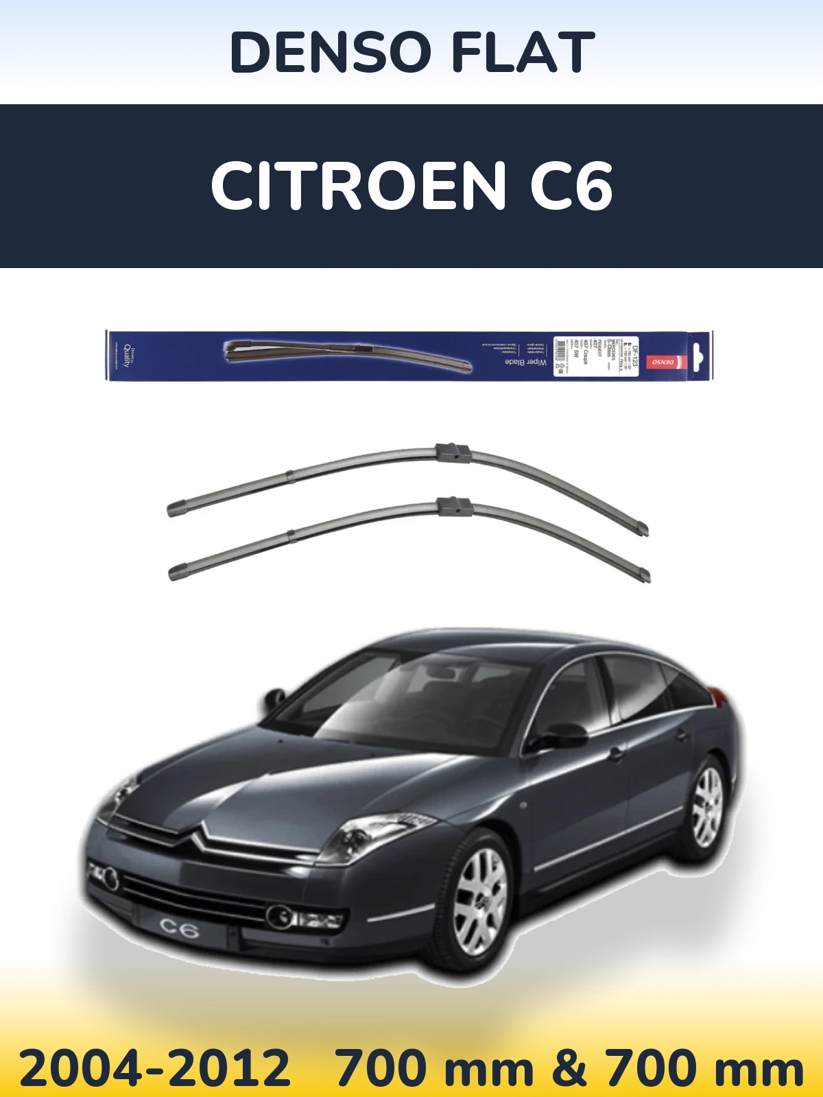 Torkarblad Denso Flat för Citroen C6