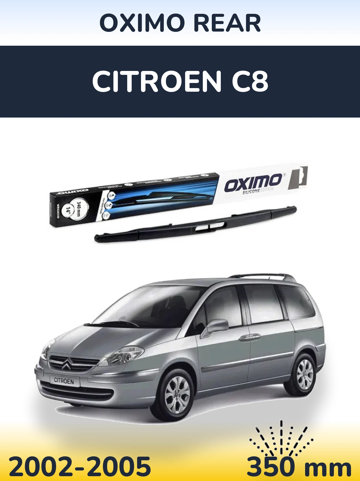 Torkarblad Oximo Rear för Citroen C8