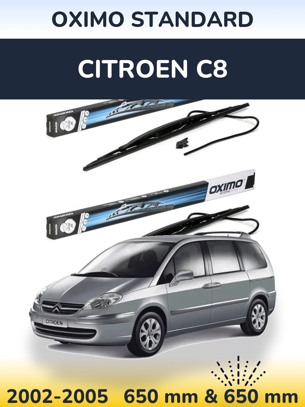 Torkarblad Oximo Standard för Citroen C8