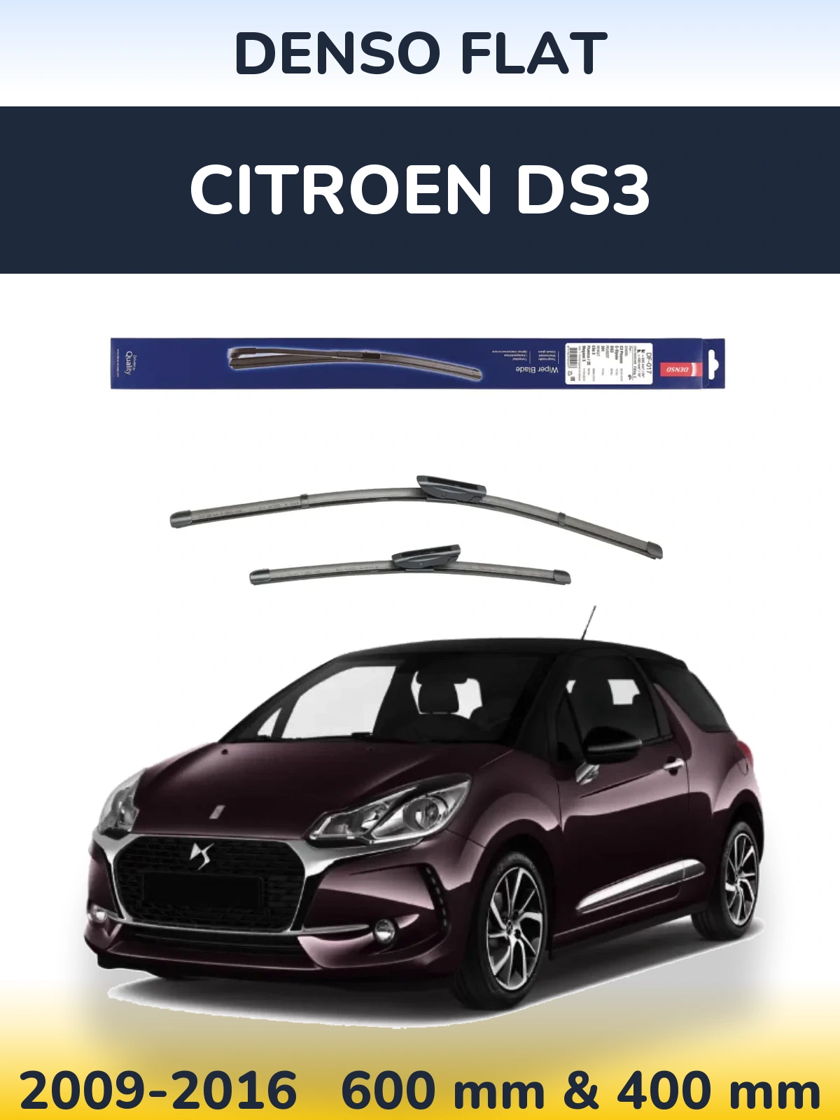 Torkarblad Denso Flat för Citroen DS3