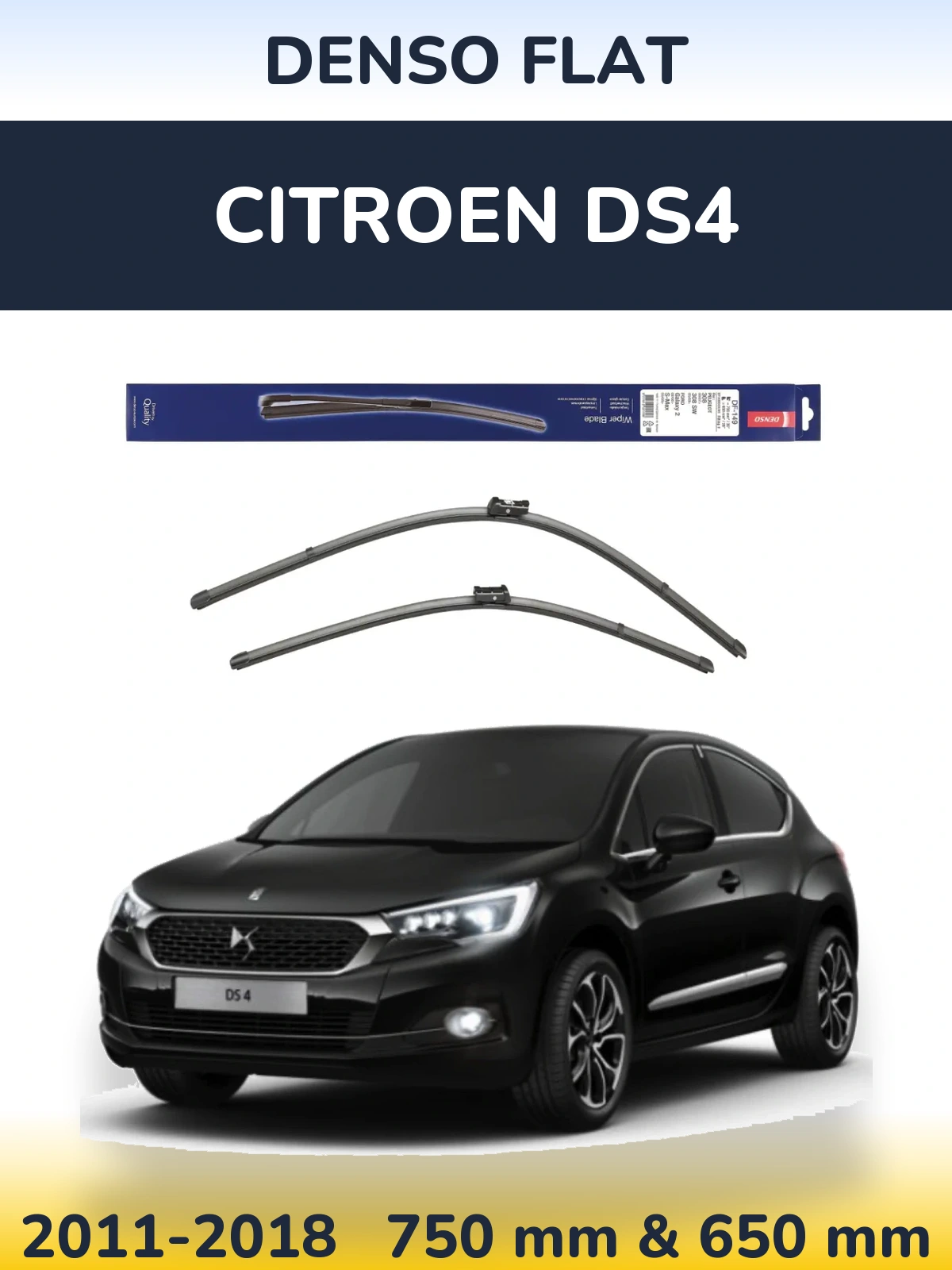Torkarblad Denso Flat för Citroen DS4