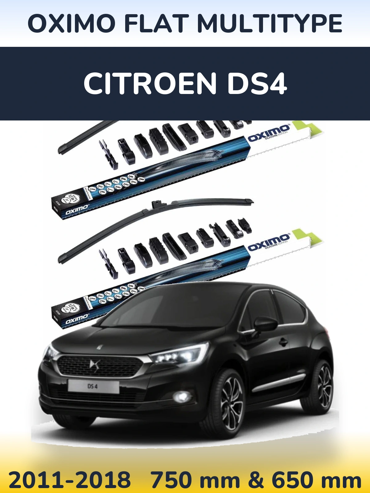 Torkarblad Oximo Flat MultiType för Citroen DS4