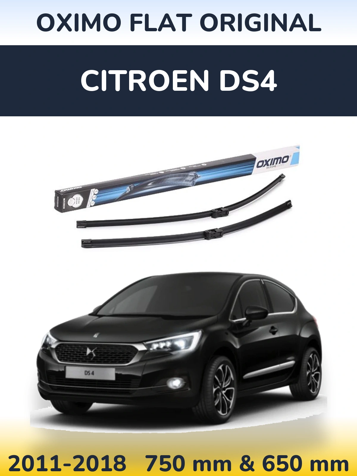 Torkarblad Oximo Flat Original för Citroen DS4