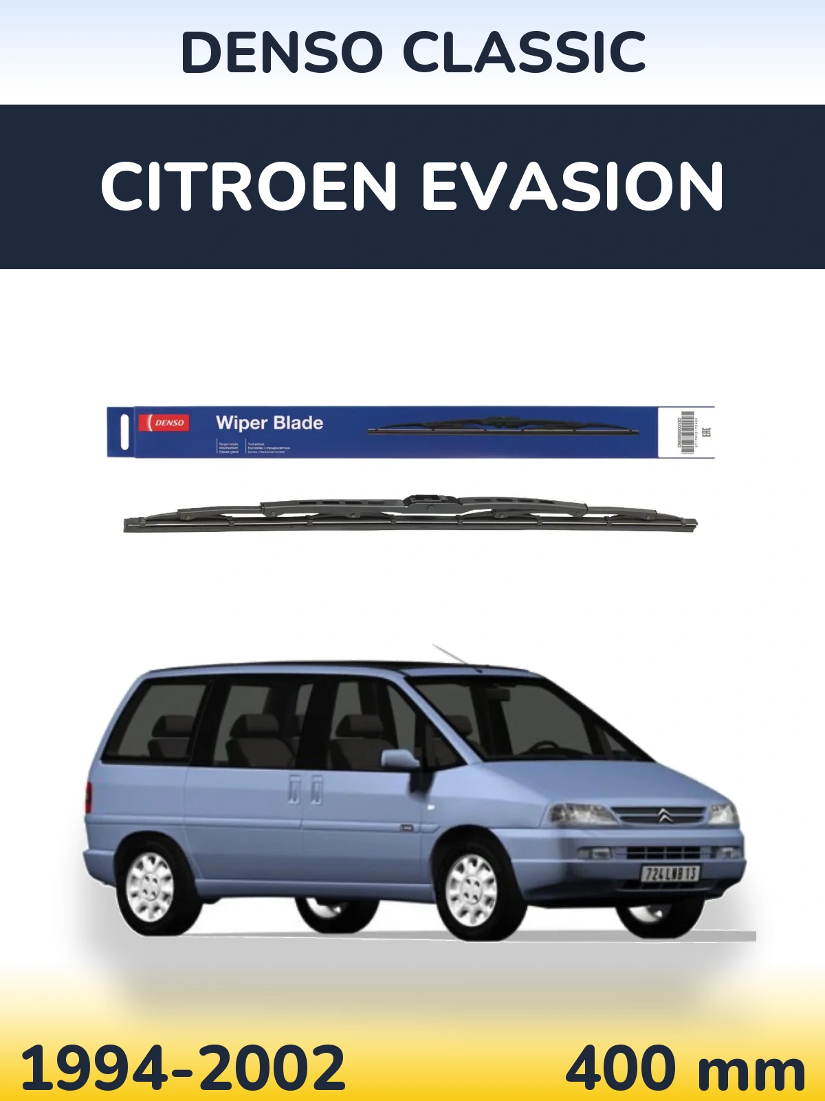 Torkarblad Denso Classic för Citroen Evasion