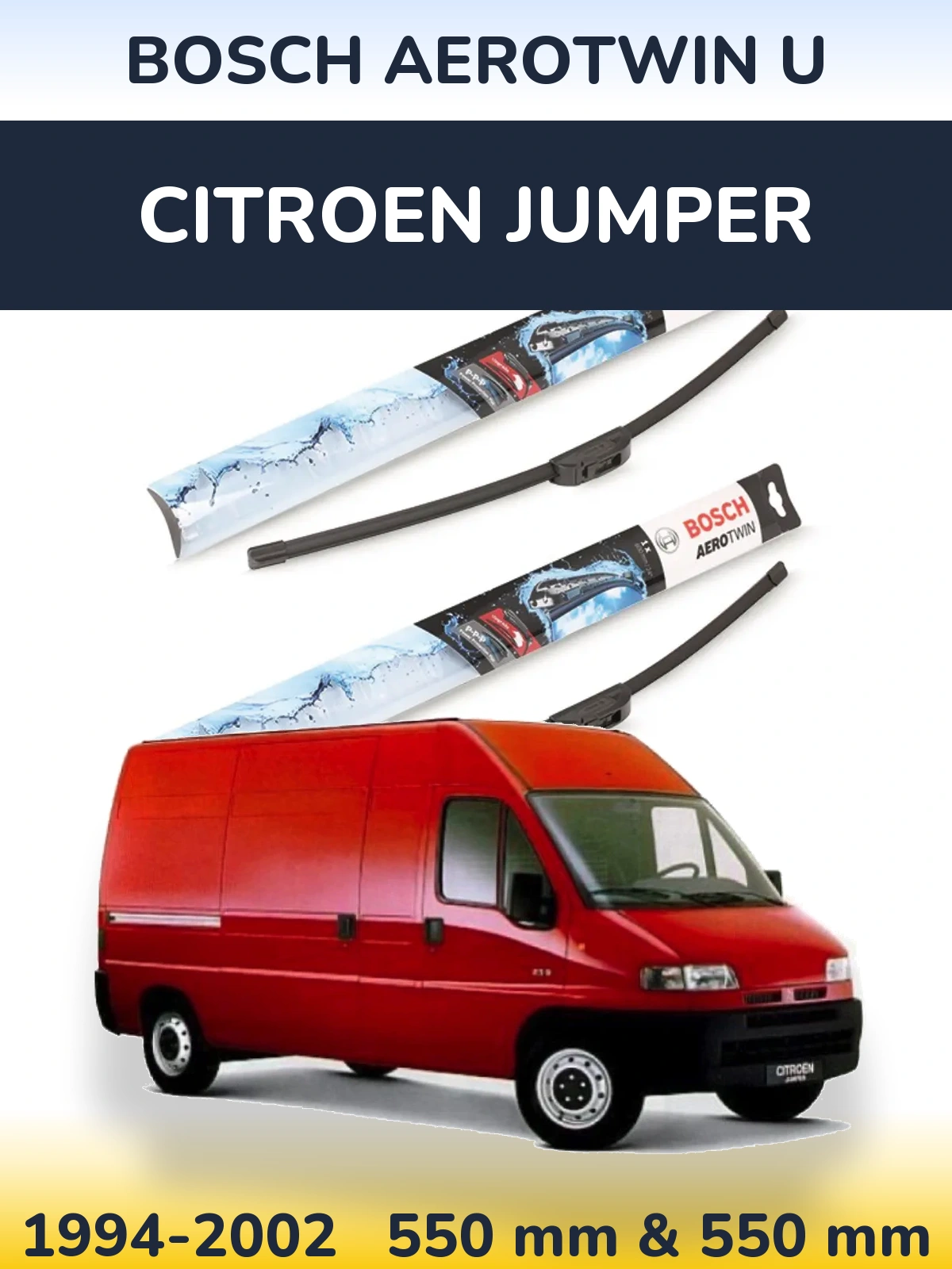 Torkarblad BOSCH AeroTwin U för Citroen Jumper