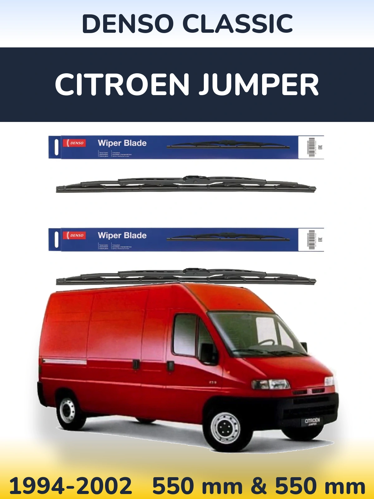 Torkarblad Denso Classic för Citroen Jumper