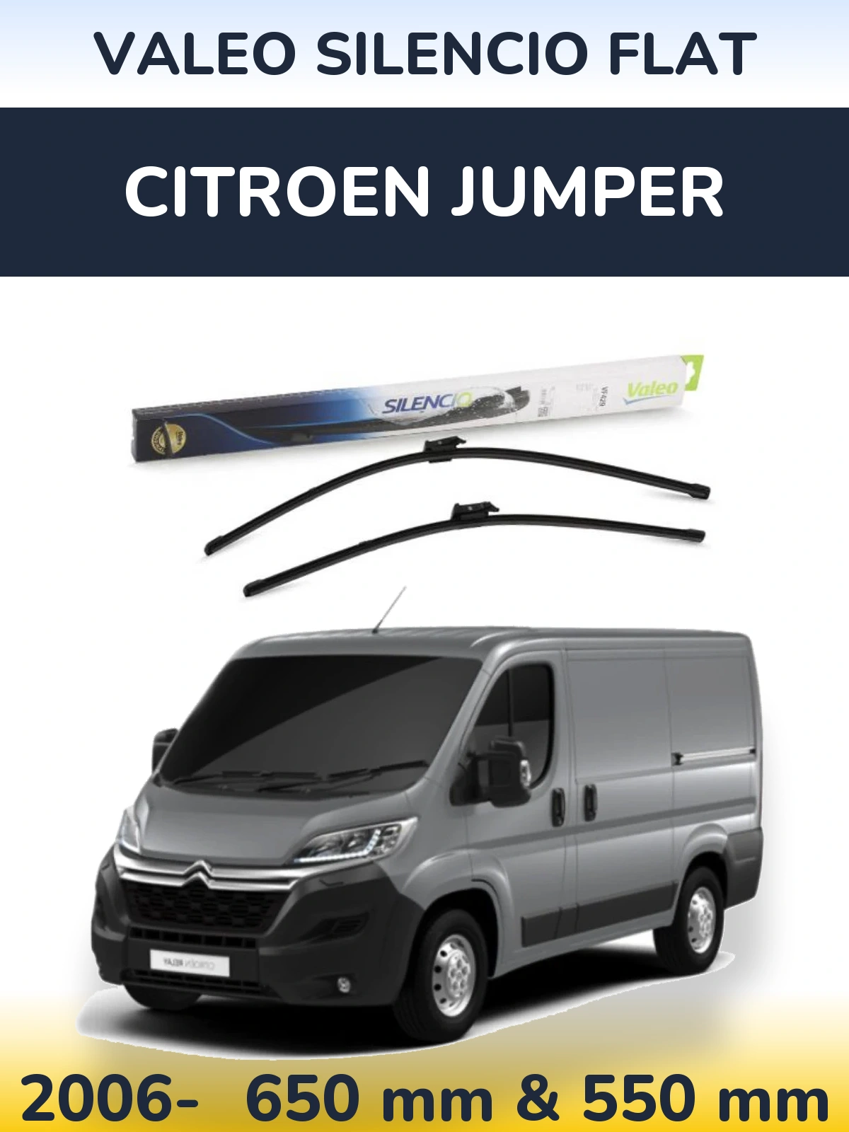 Torkarblad Valeo Silencio Flat för Citroen Jumper