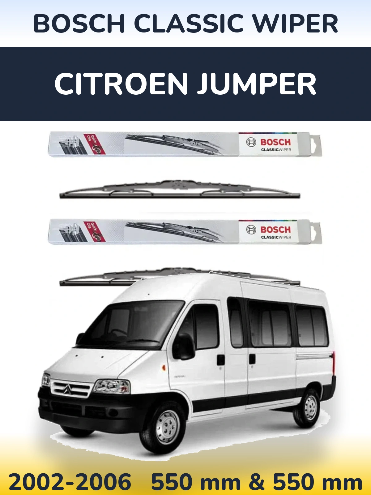 Torkarblad BOSCH Classic Wiper för Citroen Jumper