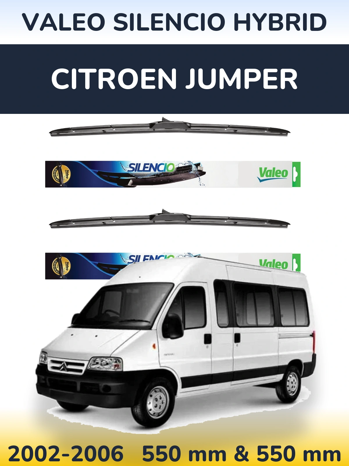 Torkarblad Valeo Silencio Hybrid för Citroen Jumper
