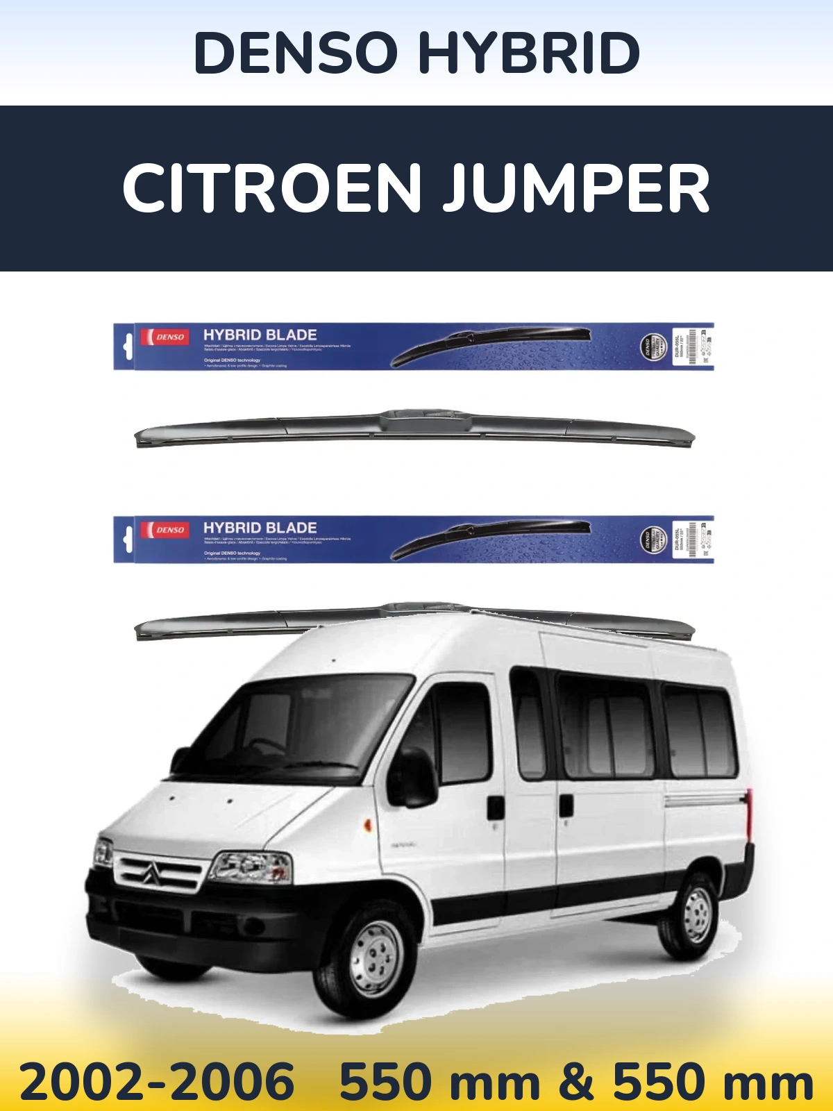 Torkarblad Denso Hybrid för Citroen Jumper