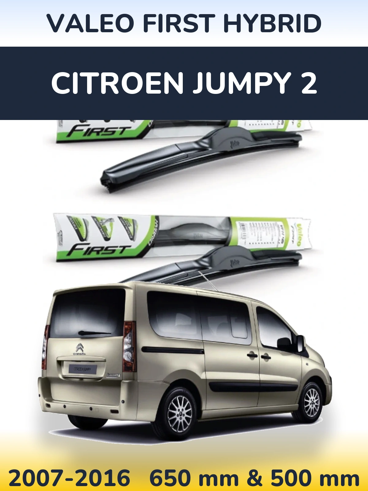 Torkarblad Valeo First Hybrid för Citroen Jumpy 2